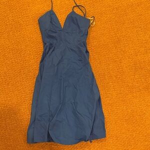 Lusana royal Blue Maxi sun dress Dress